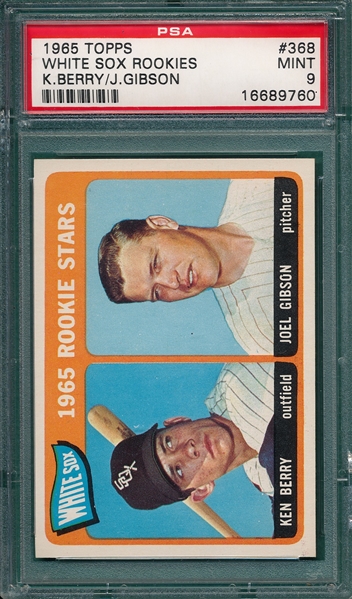 1965 Topps #368 White Sox Rookies W/ Gibson PSA 9 *MINT* 