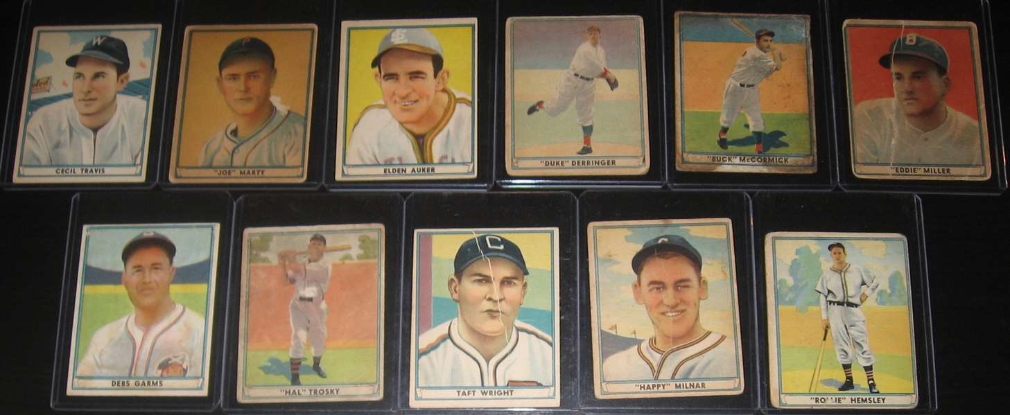 1941 Play Ball Lot of (25) W/ #1 Miller