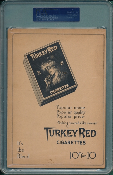 1910-11 T3 #120 Gabby Street Turkey Red Cigarettes PSA 4 *Ad Back*