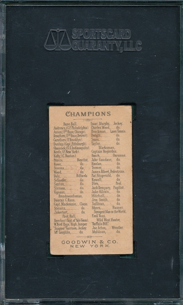 1888 N162 Rowe Goodwin Champions SGC 50