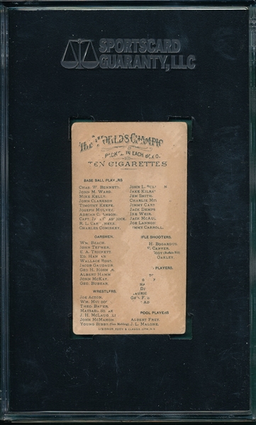 1887 N28 Ross Allen & Ginter Cigarettes SGC 20