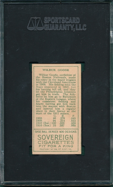 1911 T205 Goode Sovereign Cigarettes SGC 6.5