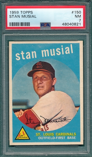 1959 Topps #150 Stan Musial PSA 7