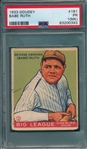 1933 Goudey #181 Babe Ruth PSA 1 (MK) 