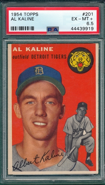 1954 Topps #201 Al Kaline PSA 6.5 *Rookie*