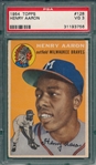 1954 Topps #128 Henry Aaron PSA 3 *Rookie*