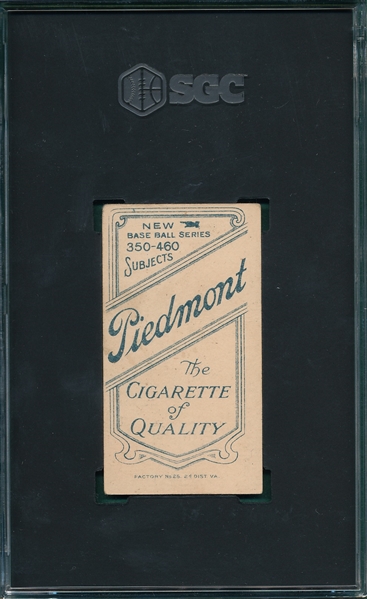 1909-1911 T206 Payne Piedmont Cigarettes SGC 3