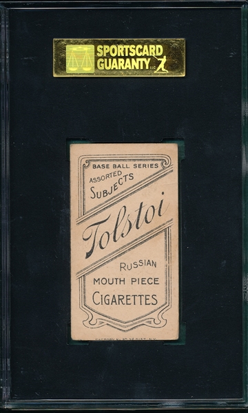 1909-1911 T206 Bergen, Catching, Tolstoi Cigarettes SGC 20