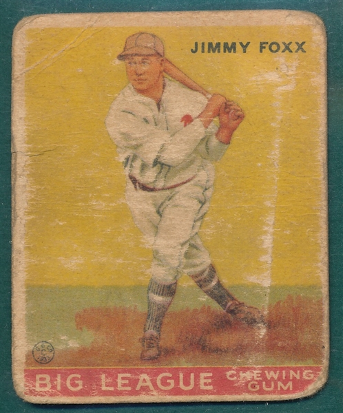 1933 Goudey #29 Jimmy Foxx