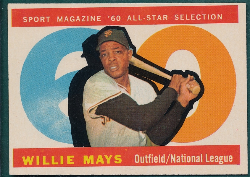 1960 Topps #564 Willie Mays, AS, * Hi #*