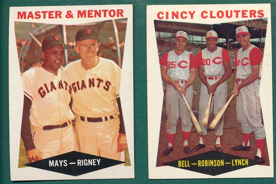 1960 Topps Baseball Partial Set (545/572) W/ Bob Gibson