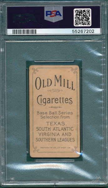 1909-1911 T206 Foster Old Mill Cigarettes PSA 1.5 *Southern League*