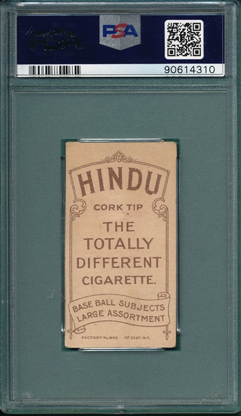 1909-1911 T206 Hickman Hindu Cigarettes PSA 4 *Southern League*