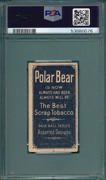 1909-1911 T206 Street, Catching, Polar Bear, PSA 2