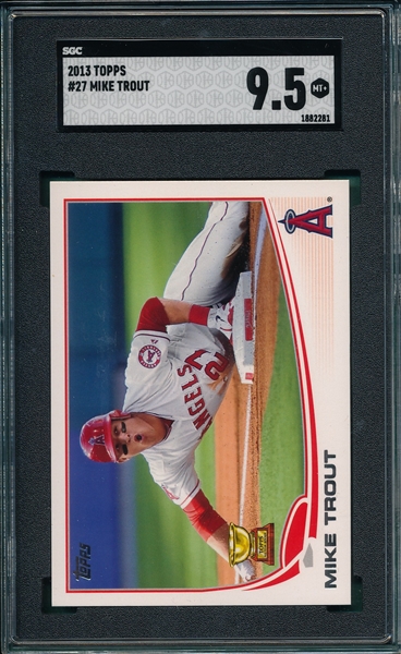 2013 Topps #27 Mike Trout SGC 9.5