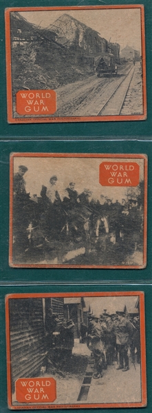 1933 World Wide Gum, World War Lot of (15)