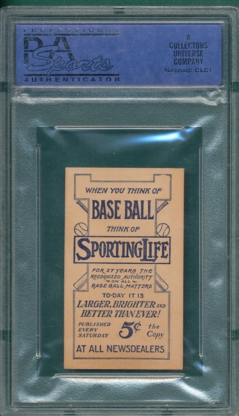 1911 M116 McGuire Sporting Life PSA 6