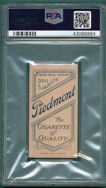 1909-1911 T206 LaPorte Piedmont Cigarettes PSA 4