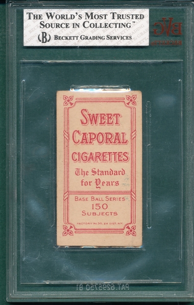 1909-1911 T206 Niles Sweet Caporal Cigarettes BVG 3.5