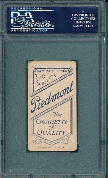 1909-1911 T206 Isbell Piedmont Cigarettes PSA 3