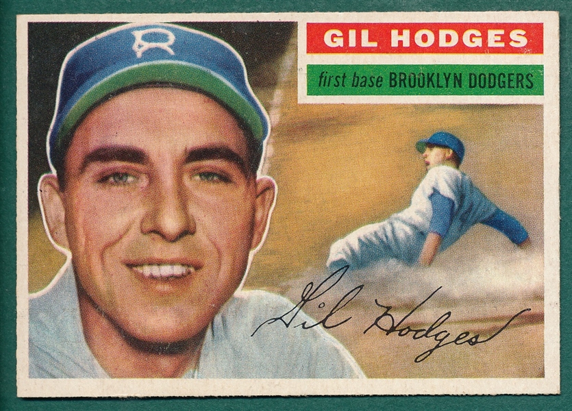 1956 Topps #145 Gil Hodges *Gray*
