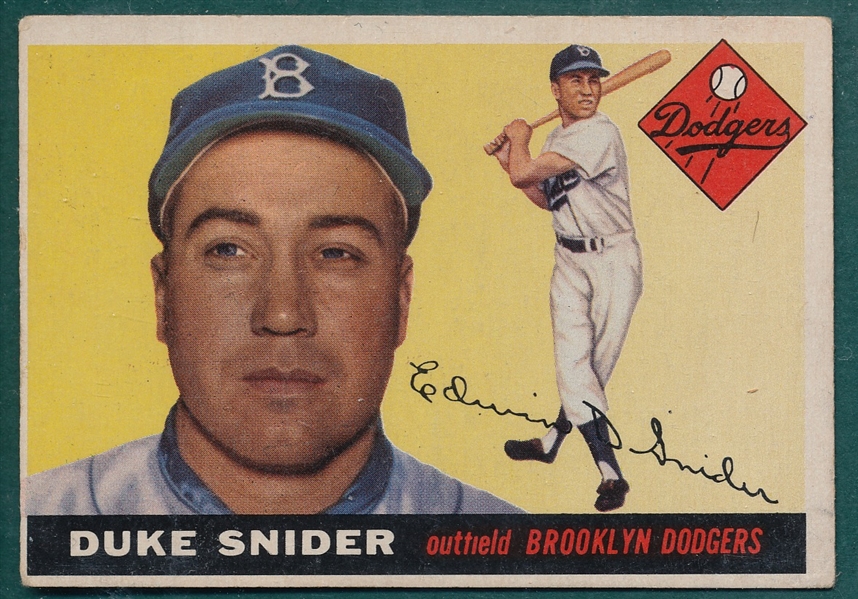 1955 Topps #210 Duke Snider *Hi #*