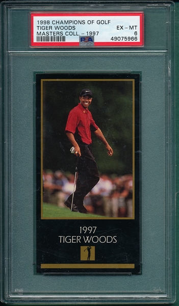 1998 Champions Of Golf, The Masters Collection Complete Set, W/ Tiger Woods PSA 