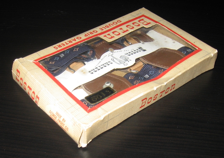 c.1910 Fatima Cigarettes Dance Booklets (2) & Boston Double Grip Garters, Complete Box, Lot of (3)
