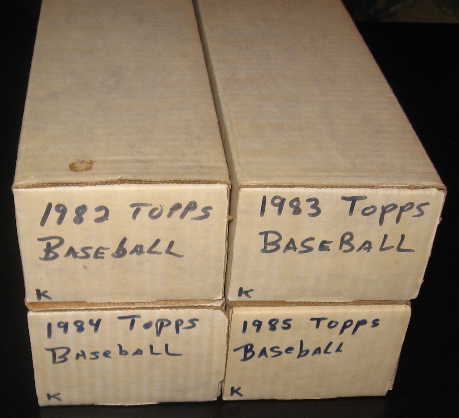Lot Detail - 1982-85 Topps Baseball Complete Sets