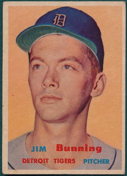 1957 Topps #338 Jim Bunning *Rookie*