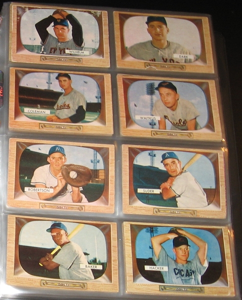 1955 Bowman Baseball Near Set (310/320) Plus Variations