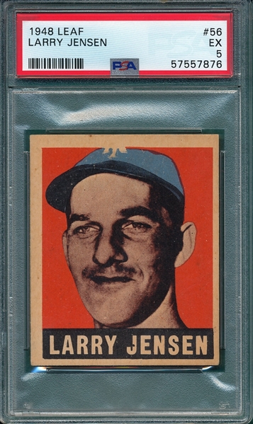 1948 Leaf #56 Larry Jensen PSA 5