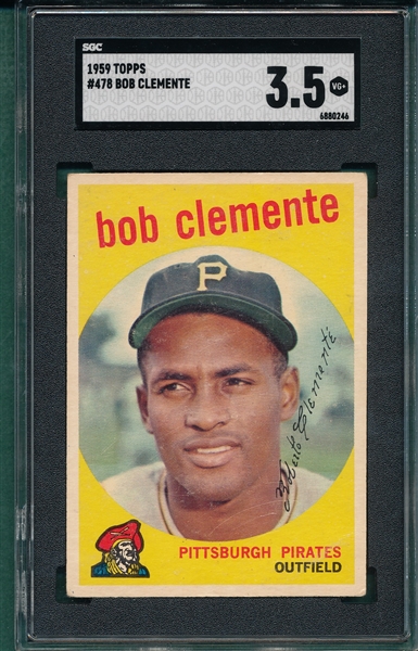 1959 Topps #478 Bob Clemente SGC 3.5 