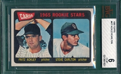 1965 Topps #477 Steve Carlton BVG 6 *Rookie*