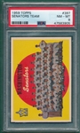 1959 Topps #397 Senators Team PSA 8