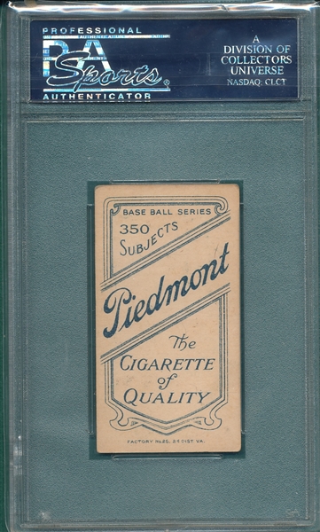 1909-1911 T206 Groom Piedmont Cigarettes PSA 4