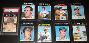 1971 Topps Lot of (121) W/ High Numbers & PSA