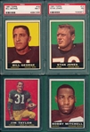 1961 Topps Football Lot of (42) W/ PSA 7, Mitchell & Taylor