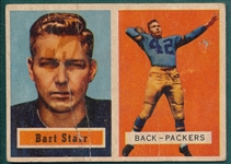 1957 Topps Football Near Set (145/154) W/ #119 Bart Starr, Rookie