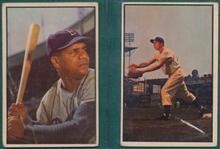 1953 Bowman Color #46 Campanella & #92 Gil Hodges, Lot of (2)