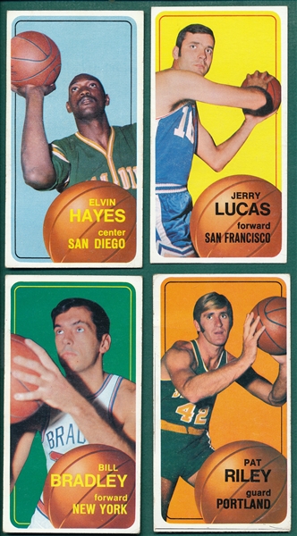 1970 Topps Basketball Lot of (8) W/ #50 Wilt Chamberlin