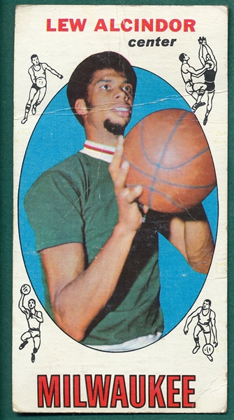 1969 Topps Basketball #25 Lew Alcindor, Rookie