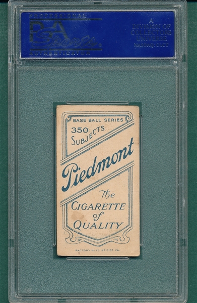 1909-1911 T206 Young, Irv, Piedmont Cigarettes PSA 4
