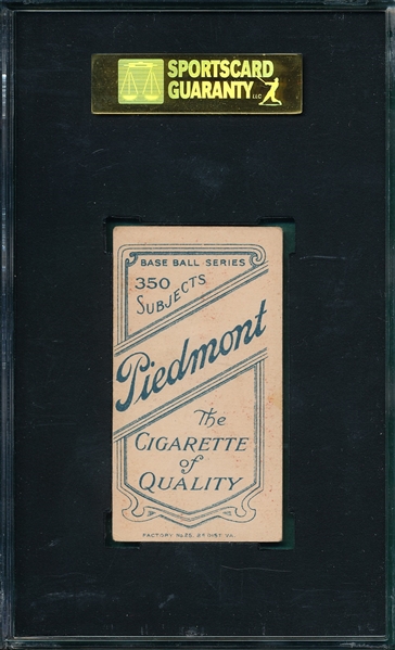 1909-1911 T206 Carrigan Piedmont Cigarettes SGC 60