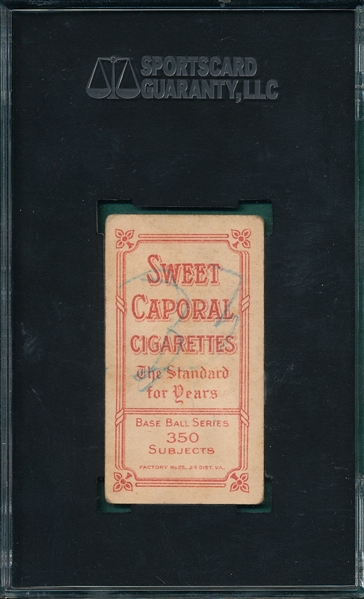 1909-1911 T206 Griffith, Portrait, Sweet Caporal Cigarettes, SGC 20 *Factory 25* *Registration Issues*