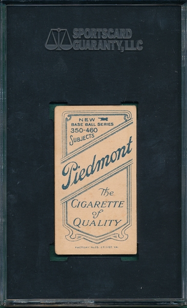 1909-1911 T206 White, Doc, Pitching, Piedmont Cigarettes SGC 35