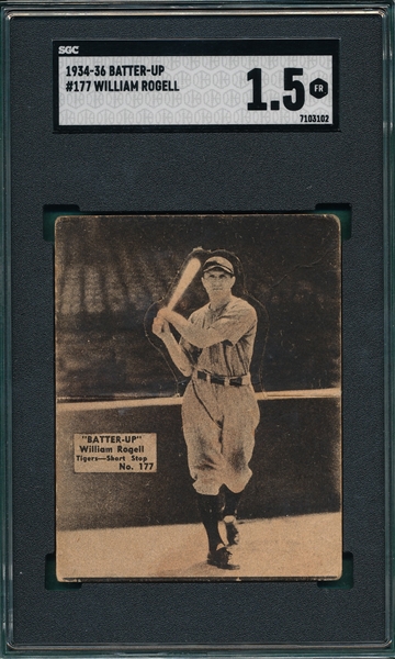 1934-36 Batter-Up #177 William Rogell SGC 1.5 *Hi #*