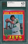 1971 Topps FB #250 Joe Namath BVG 4.5