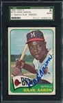 1965 Topps #170 Hank Aaron, Signed, SGC Authentic *Autographed*