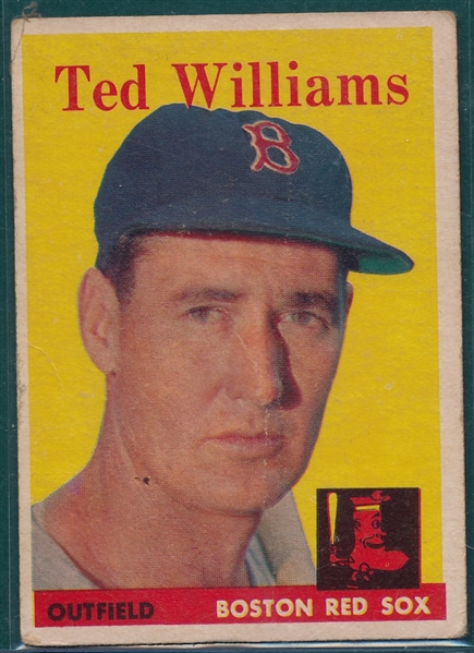 1958 Topps #1 Ted Williams (B)